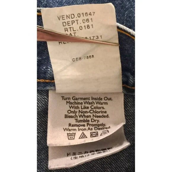 Eddie Bauer Cropped Jeans Womens Size 12 High Rise Waisted Mom Blue Denim - Picture 11 of 12